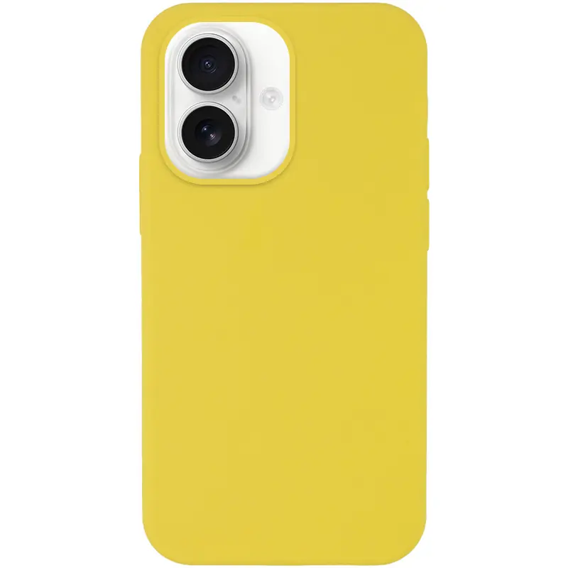Чохол Silk Full Protective (AA) NO LOGO для Apple iPhone 16 Plus (6.7"), Жовтий / Yellow, Силікон