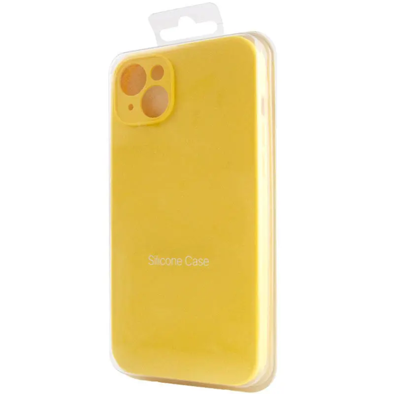 Чохол Silk Full Protective (AA) NO LOGO для Apple iPhone 16 Plus (6.7"), Жовтий / Yellow 6, Силікон