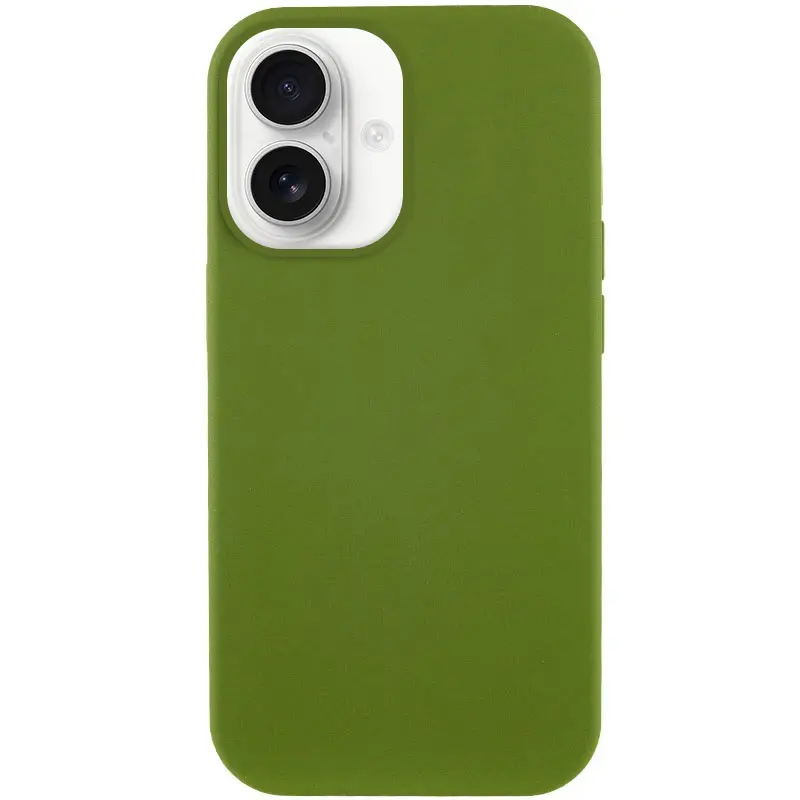 Чохол Silk Full Protective (AA) NO LOGO для Apple iPhone 16 Plus (6.7"), Зелений / Dark Olive, Силікон