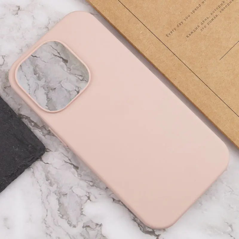 Чохол Silk Full Protective (AA) NO LOGO для Apple iPhone 16 Plus (6.7"), Рожевий / Pink Sand 4, Силікон