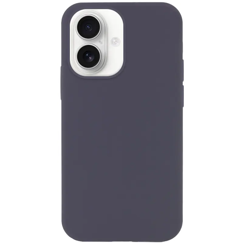 Чохол Silk Full Protective (AA) NO LOGO для Apple iPhone 16 Plus (6.7"), Сірий / Dark Gray, Силікон