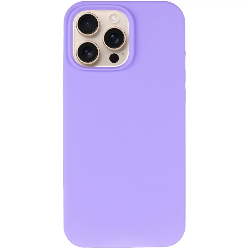 Чехол Silk Full Protective (AA) NO LOGO для Apple iPhone 16 Pro Max (6.9"), Сиреневый / Dasheen 1, Силикон