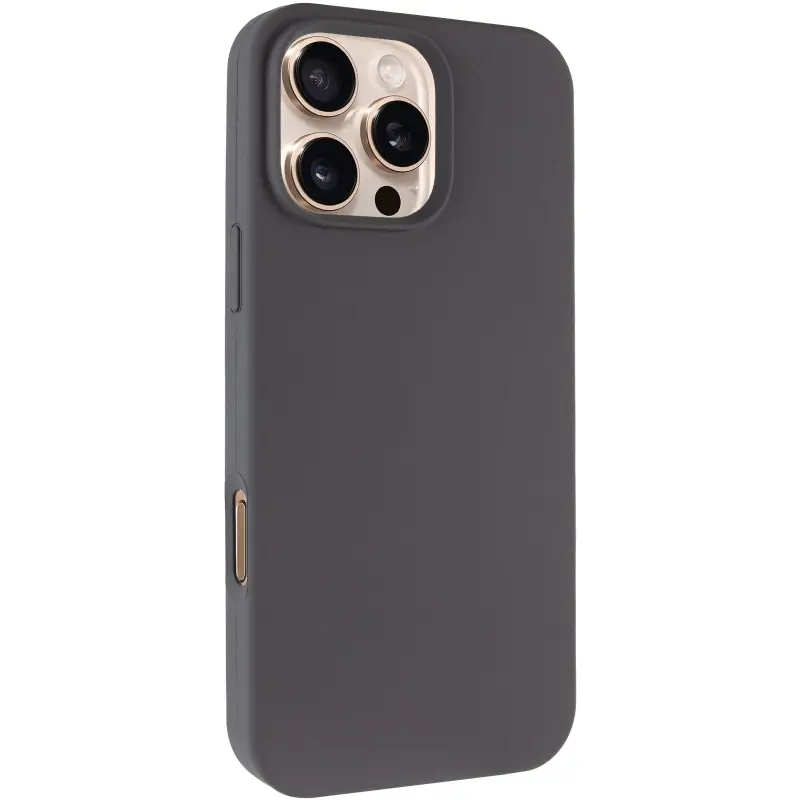 Чехол Silk Full Protective (AA) NO LOGO для Apple iPhone 16 Pro Max (6.9"), Серый / Dark Gray, Силикон