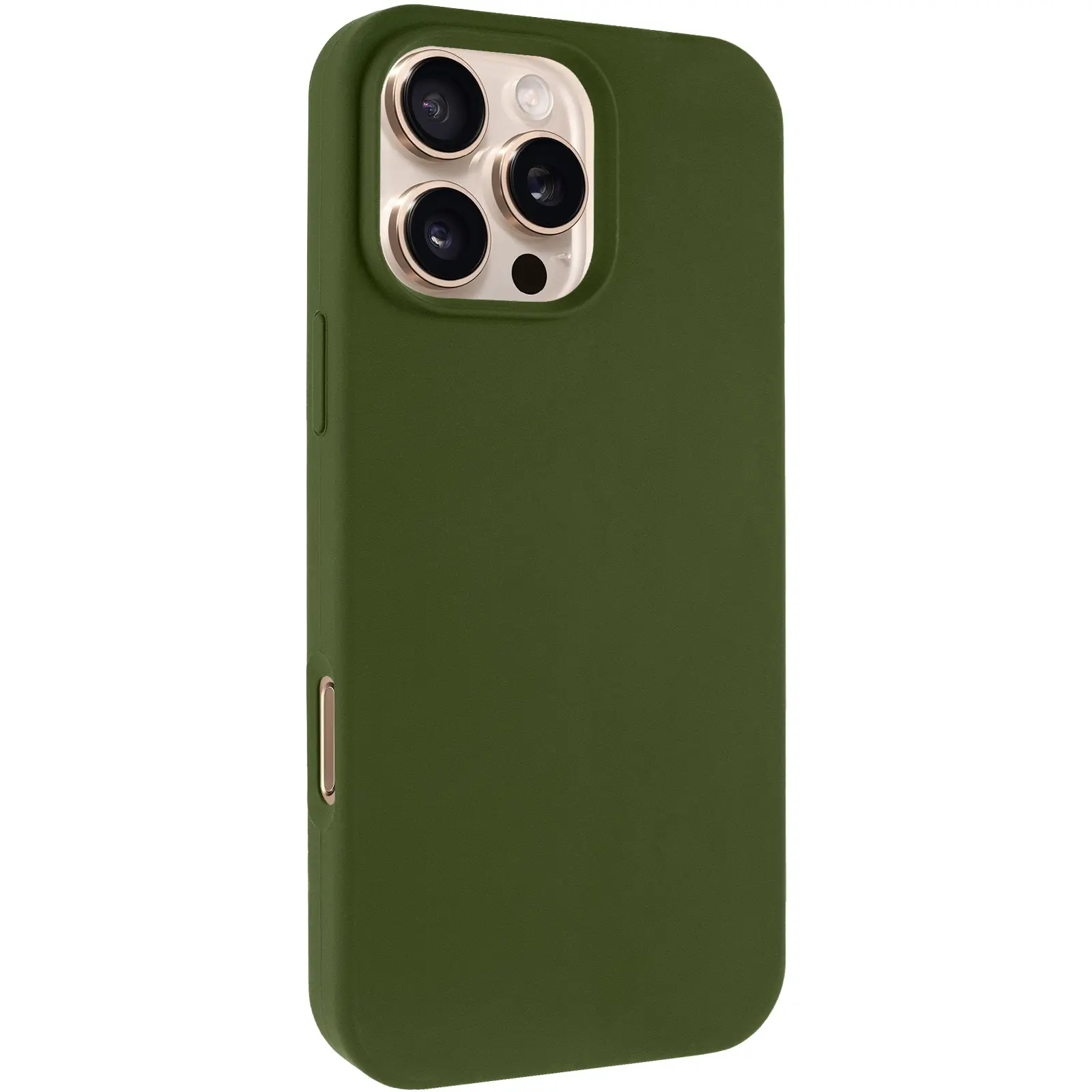 Чехол Silk Full Protective (AA) NO LOGO для Apple iPhone 16 Pro Max (6.9"), Зеленый / Dark Olive, Силикон