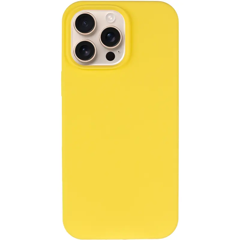 Чехол Silk Full Protective (AA) NO LOGO для Apple iPhone 16 Pro Max (6.9"), Желтый / Yellow 5, Силикон