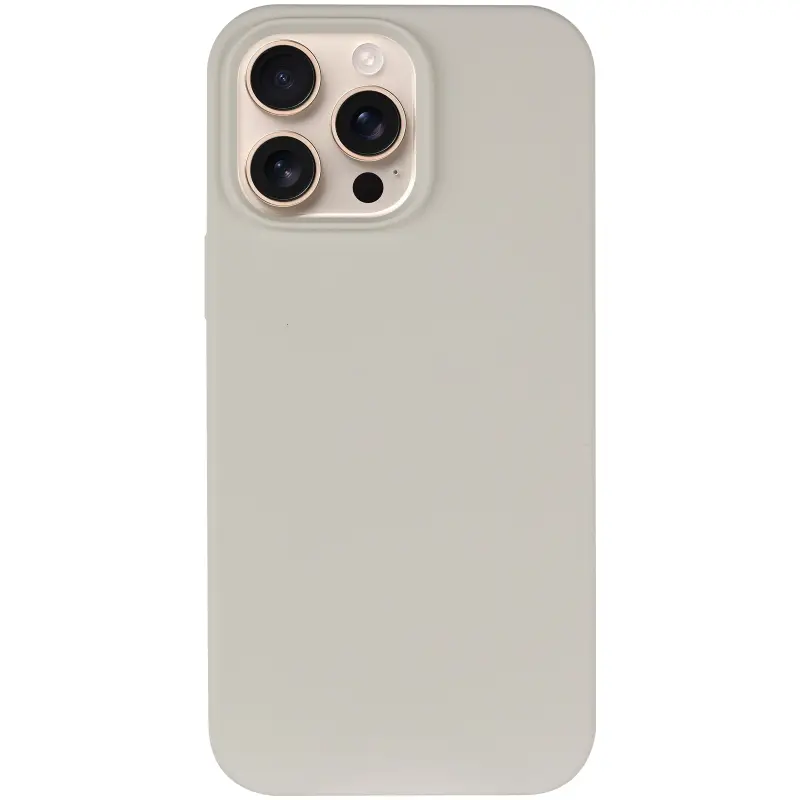 Чехол Silk Full Protective (AA) NO LOGO для Apple iPhone 16 Pro Max (6.9"), Бежевый / Antique White 1, Силикон