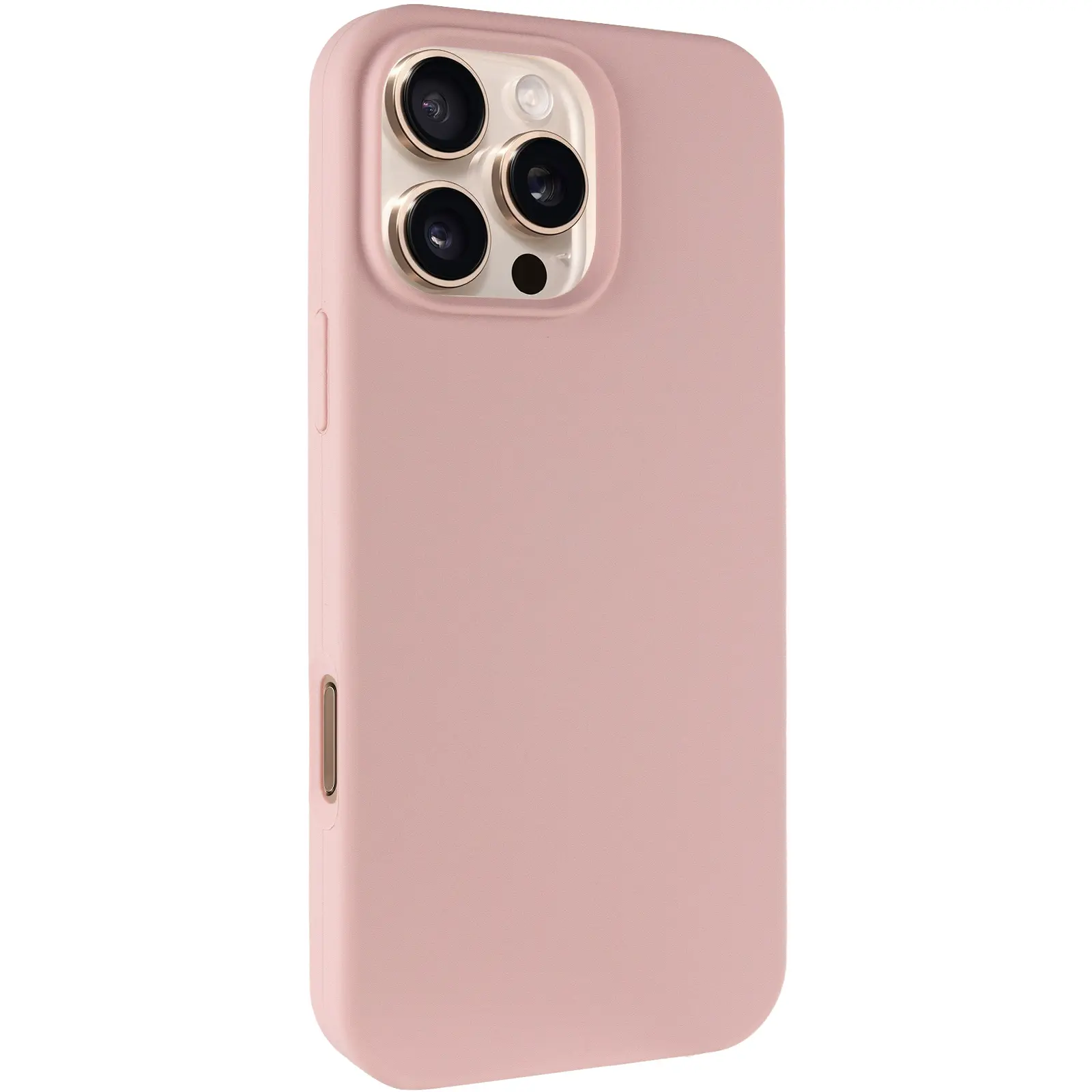 Чехол Silk Full Protective (AA) NO LOGO для Apple iPhone 16 Pro Max (6.9"), Розовый / Pink Sand, Силикон