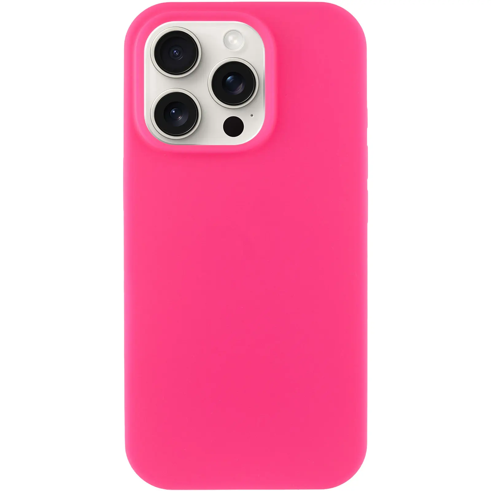 Чехол Silk Full Protective (AA) NO LOGO для Apple iPhone 16 Pro Max (6.9"), Розовый / Barbie pink 1, Силикон