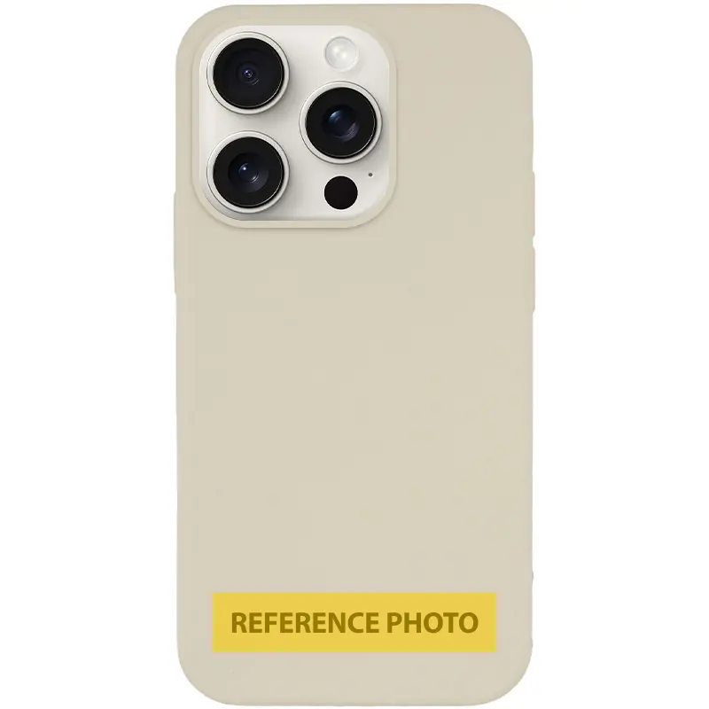 Silicone Case Full Protective for Apple iPhone 17 Pro Max (6.9"), Beige / Antique White, Silicone