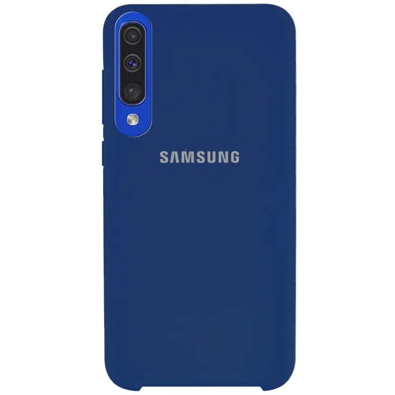 Etui Silicone Cover do Samsung Galaxy A50 (A505F) / A50s / A30s, Niebieski / Navy Blue, TPU (termopoliuretan)