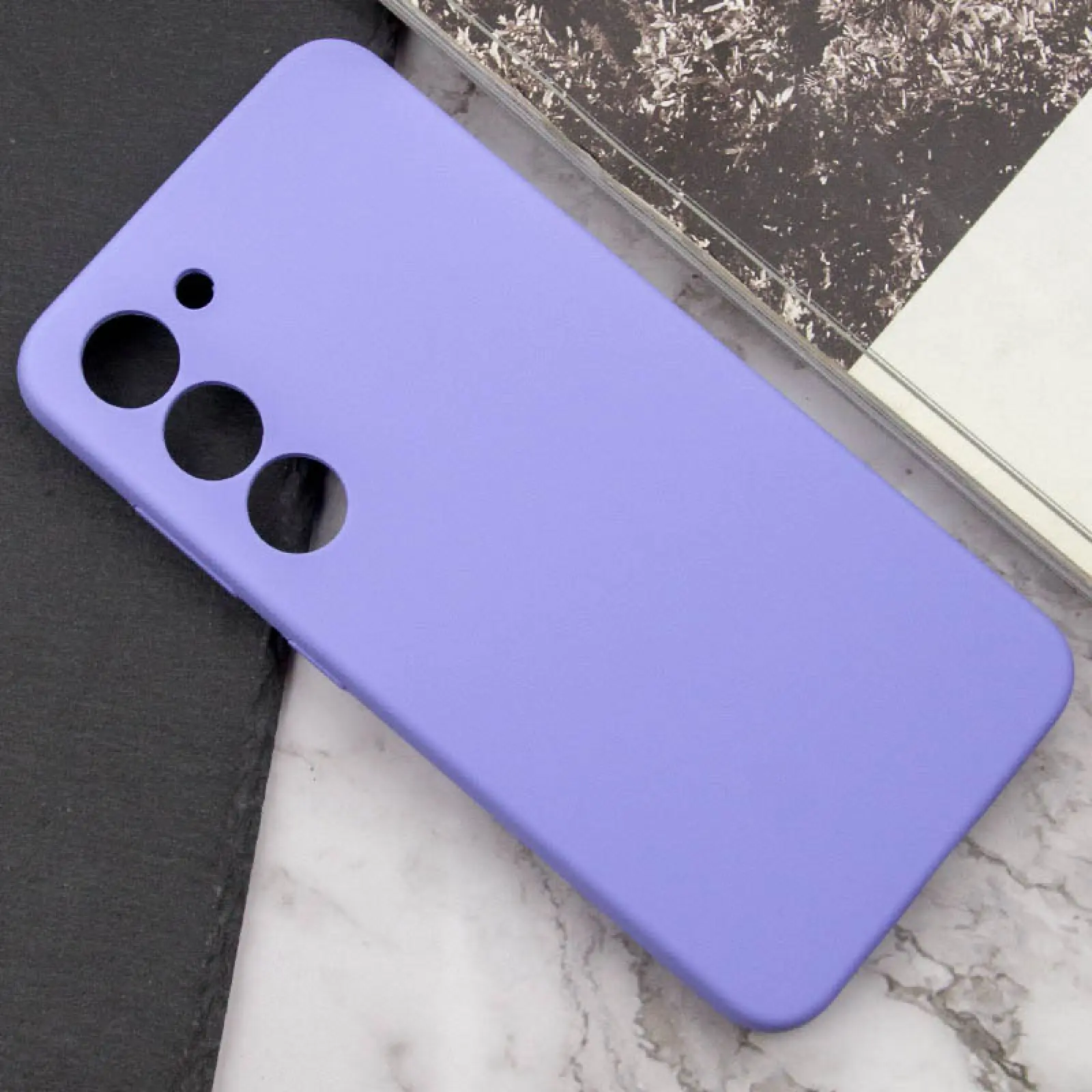 Etui Silicone Cover do Samsung Galaxy S21, Lilac / Dasheen 2, TPU (termopoliuretan)