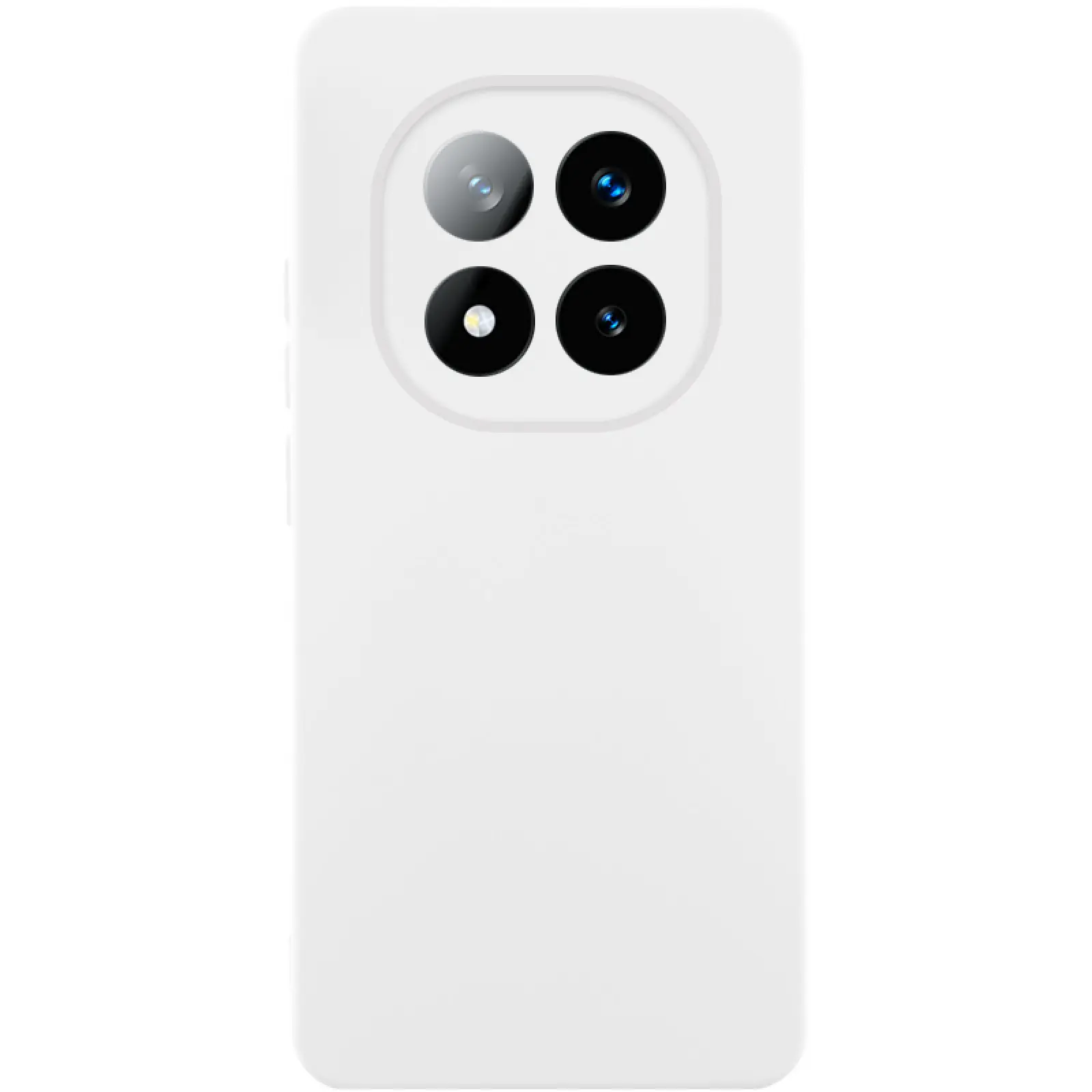 Etui Silicone Cover do Xiaomi Redmi Note 14 Pro+ 5G, Biały / White, TPU (termopoliuretan)