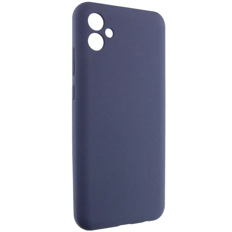 Etui Silicone Cover do Samsung Galaxy A08 / A07 4G, Ciemno-niebieski / Midnight blue, TPU (termopoliuretan)