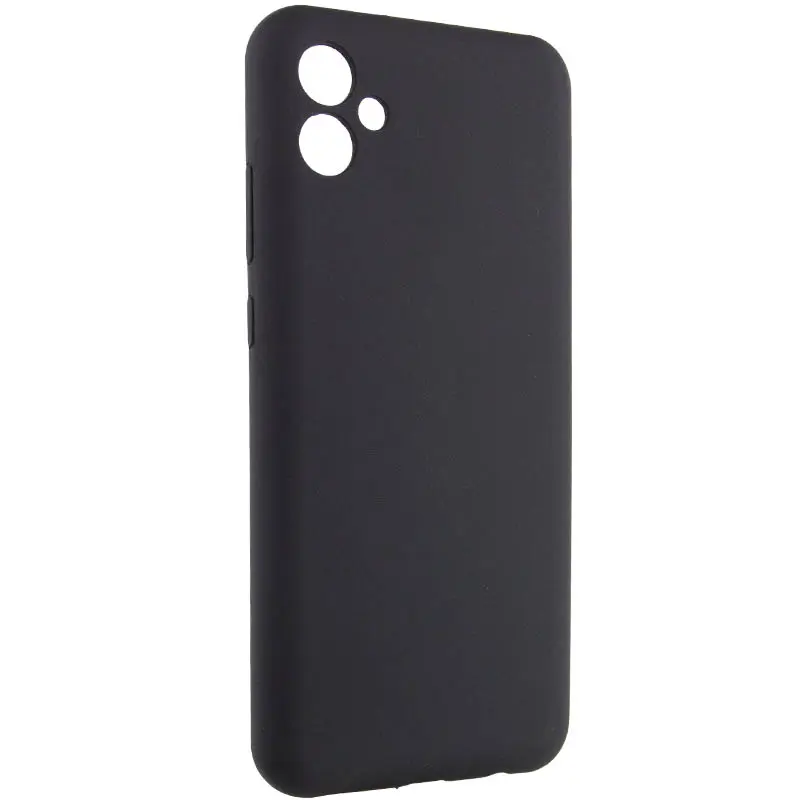 Etui Silicone Cover do Samsung Galaxy A08 / A07 4G, Czarny / Black, TPU (termopoliuretan)