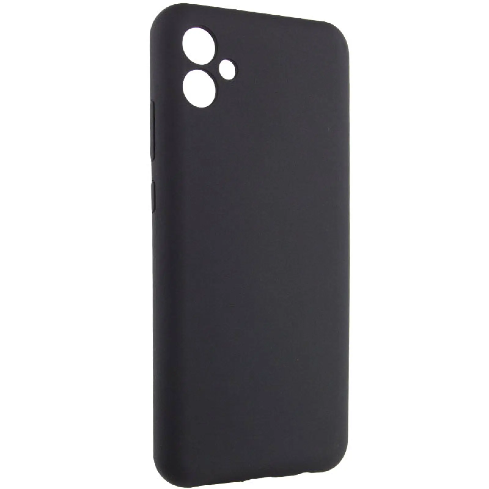 Etui Silicone Cover do Samsung Galaxy A08 / A07 4G, Czarny / Black, TPU (termopoliuretan)