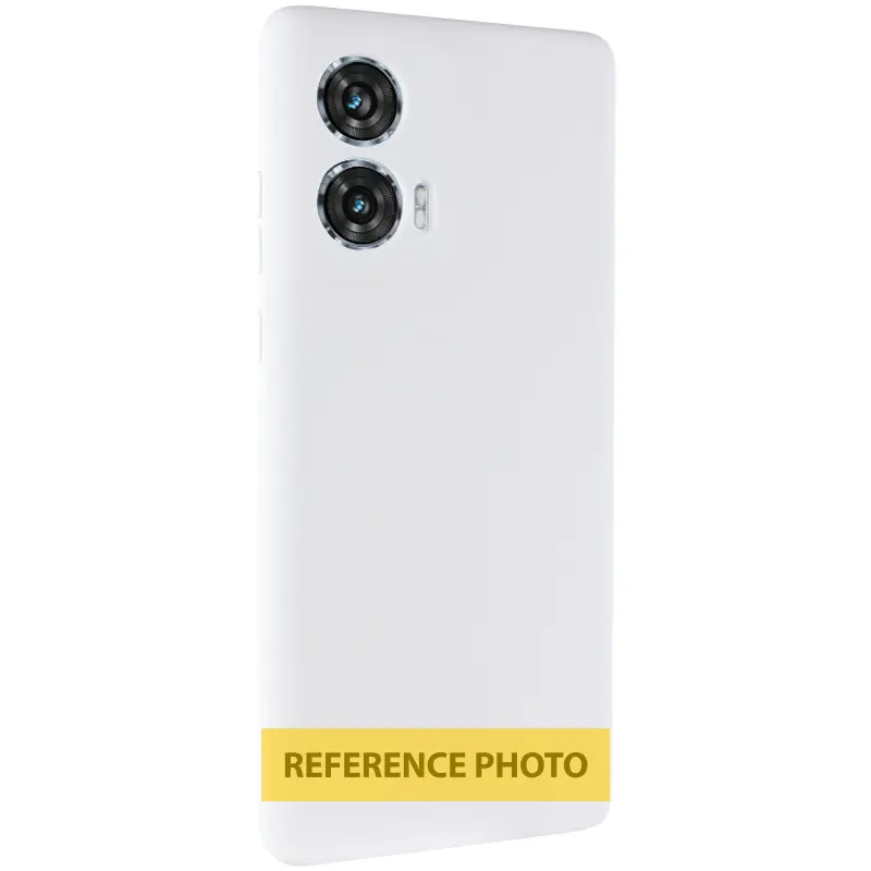 Чохол Silicone Cover (AA) для Motorola Edge 60 / 60 Fusion, Білий / White, TPU (термополіуретан)