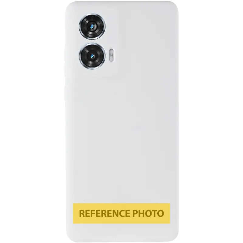 Чохол Silicone Cover (AA) для Motorola Edge 60 / 60 Fusion, Білий / White 1, TPU (термополіуретан)