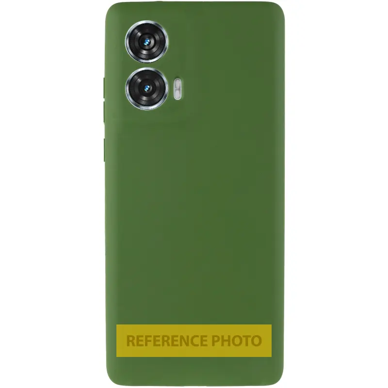 Чохол Silicone Cover (AA) для Motorola Edge 60 / 60 Fusion, Зелений / Dark green 1, TPU (термополіуретан)