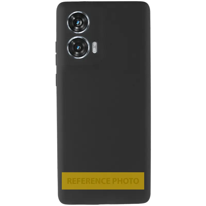 Etui Silicone Cover do Motorola Moto G06, Czarny / Black 1, TPU (termopoliuretan)