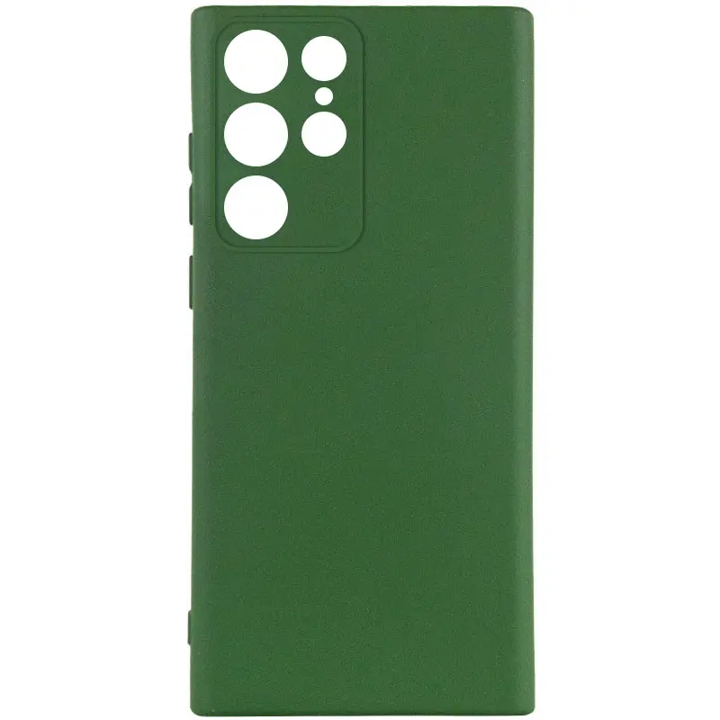Etui Silicone Cover do Samsung Galaxy S26 Ultra, Zielony / Dark green 1, TPU (termopoliuretan)