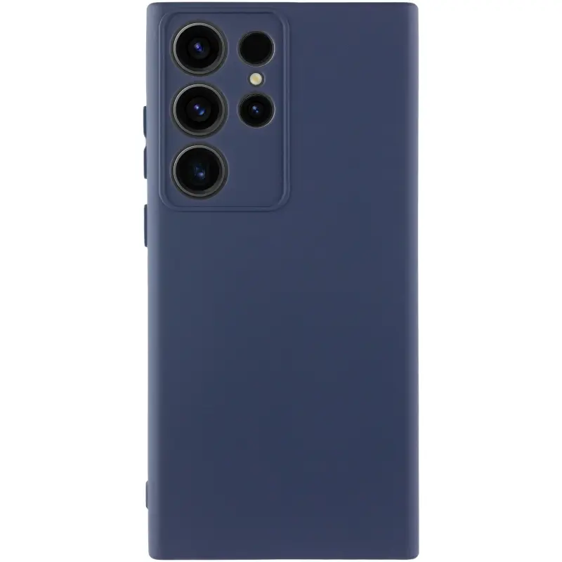 Etui Silicone Cover do Samsung Galaxy S26 Ultra, Ciemno-niebieski / Midnight blue, TPU (termopoliuretan)