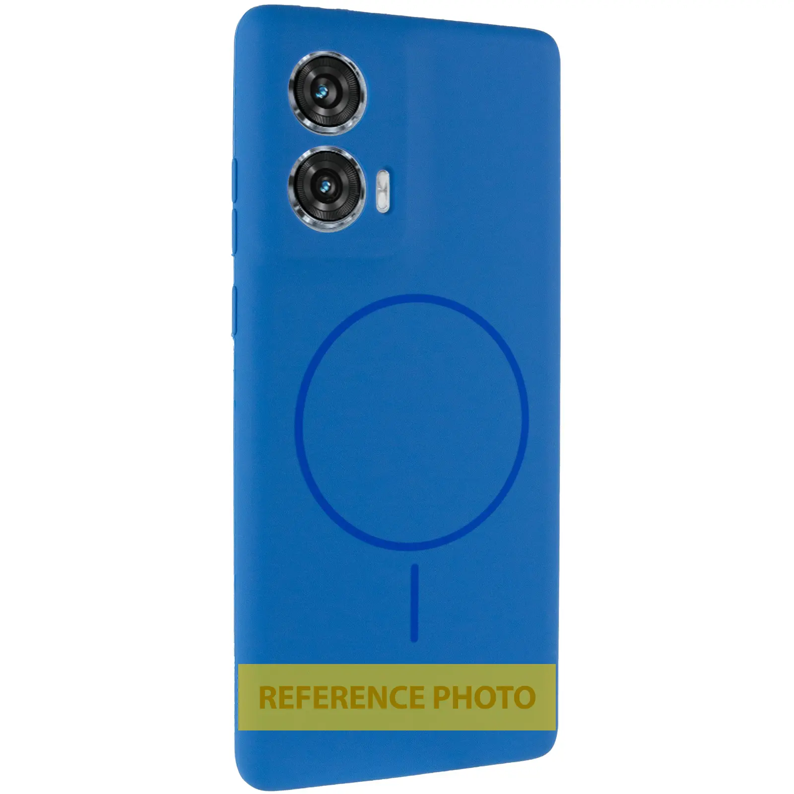 Silicone Cover with MagFit do Samsung Galaxy S21, Niebieski / Navy Blue, Silikon