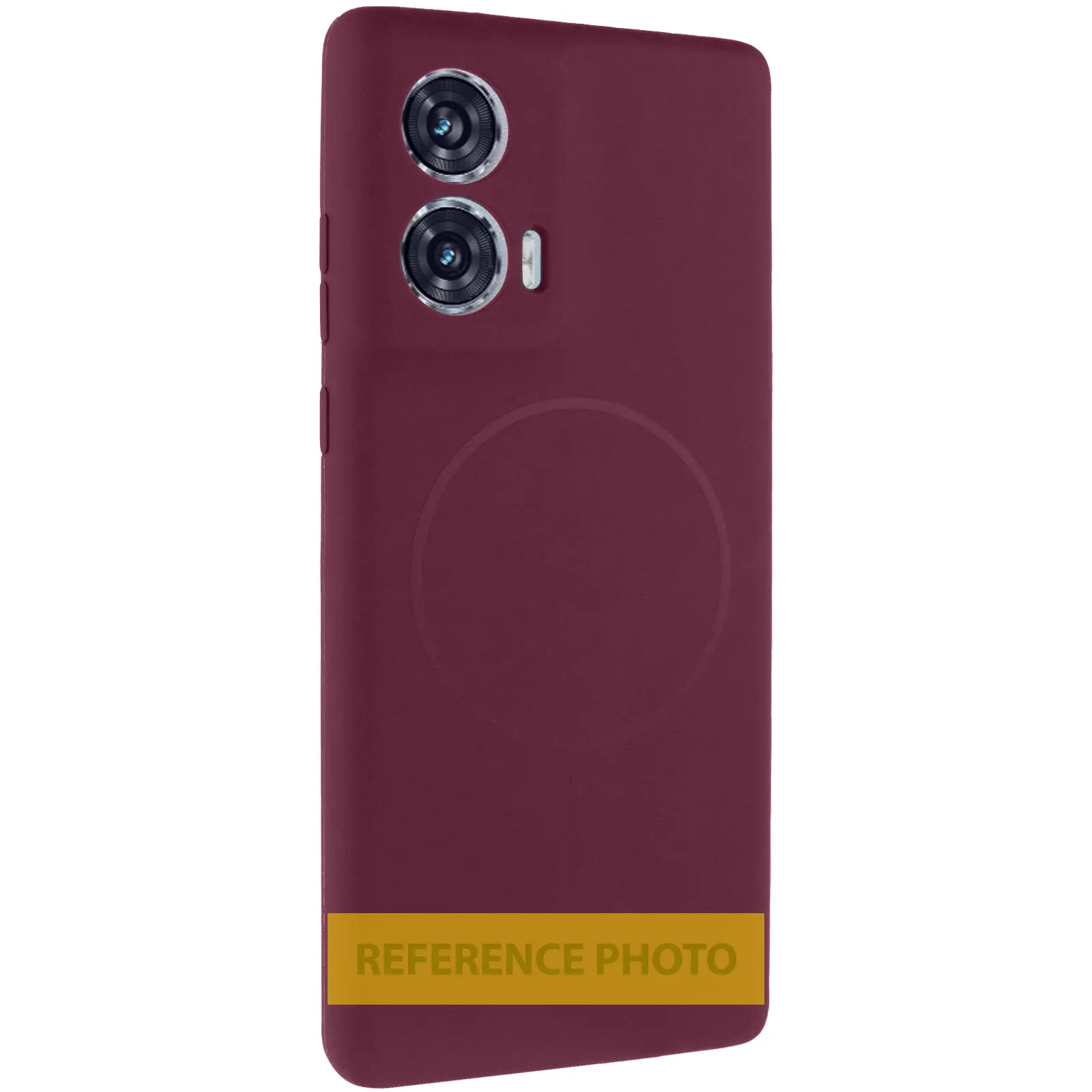 Silicone Cover with MagFit do Samsung Galaxy S23, Bordeaux / Marsala, Silikon