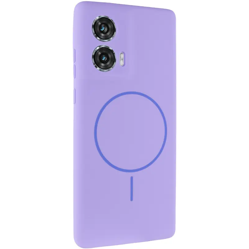 Silicone Cover with MagFit do Motorola Edge 50 Fusion, Lilac / Dasheen, Silikon