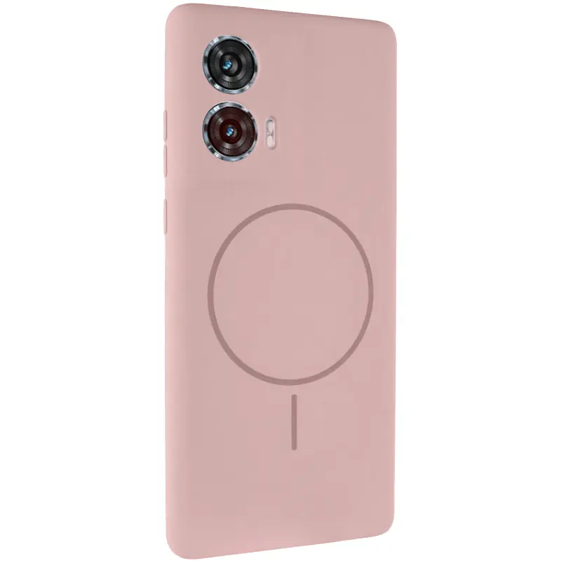 Silicone Cover with MagFit do Motorola Edge 50 Fusion, Różowy / Pink Sand, Silikon