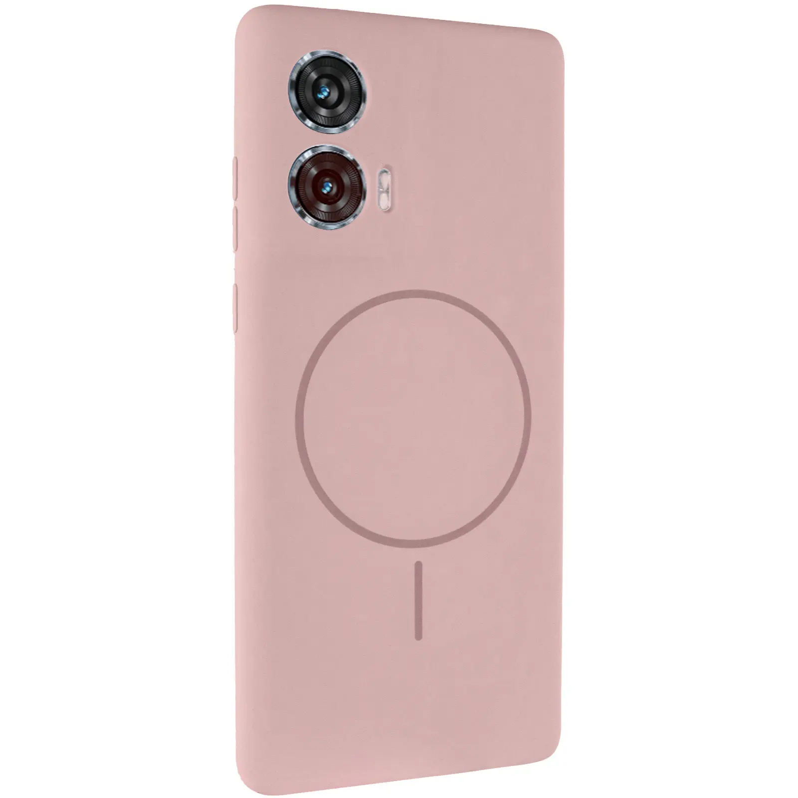Silicone Cover with MagFit do Motorola Edge 50 Fusion, Różowy / Pink Sand, Silikon