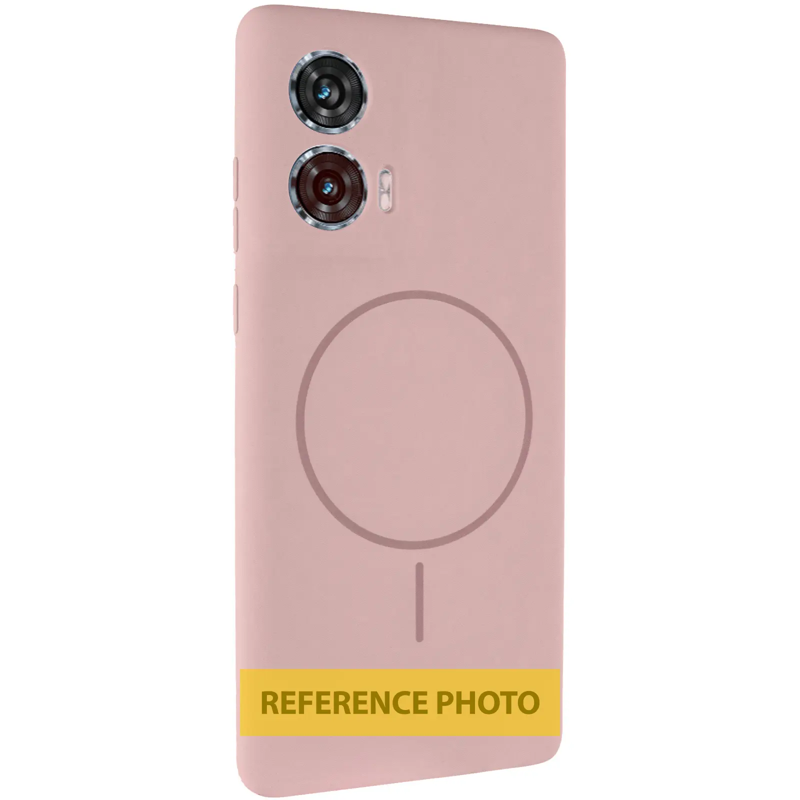 Silicone Cover with MagFit do Samsung Galaxy A08 / A07 4G, Różowy / Pink Sand, Silikon