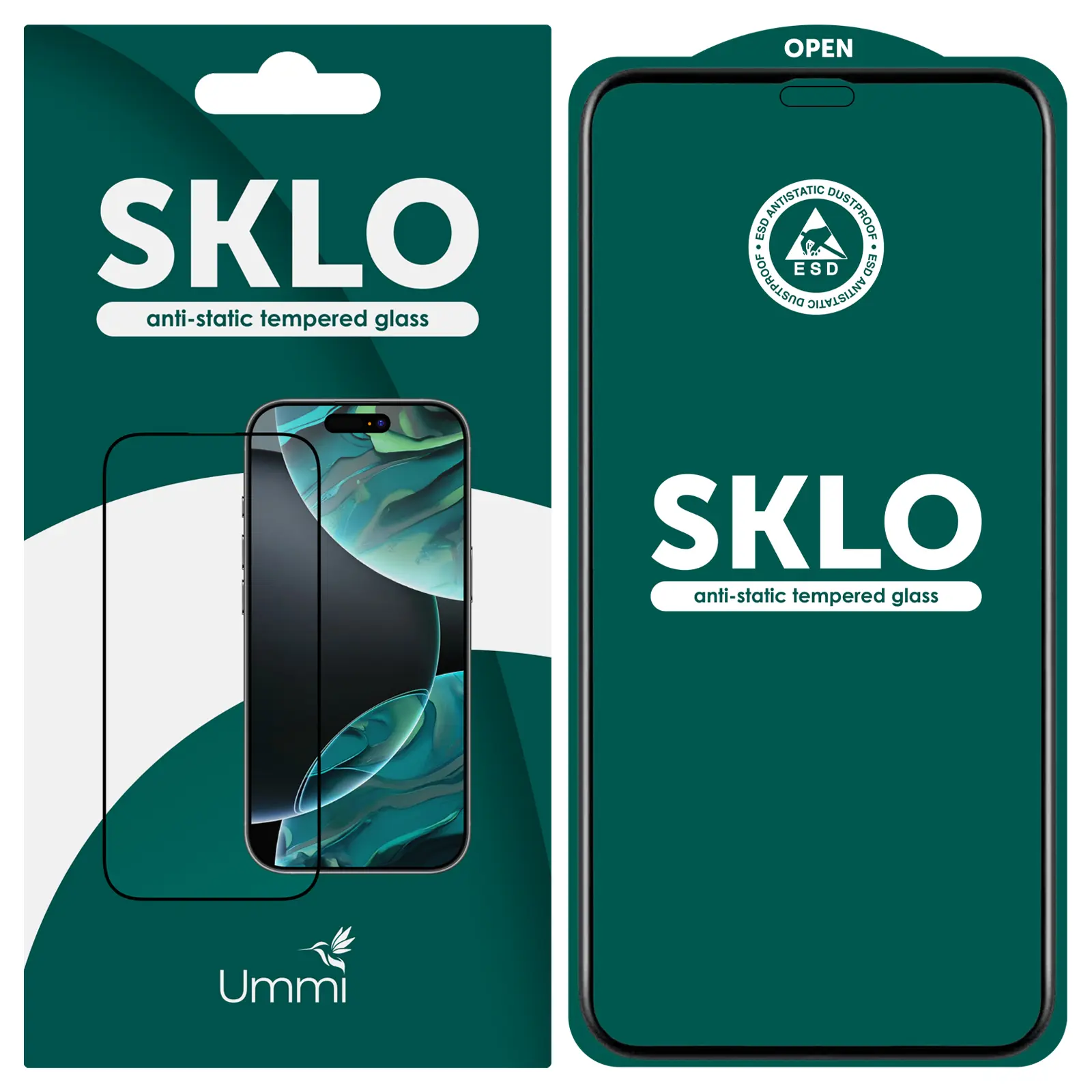 Захисне скло SKLO Premium 5D Чорна Рамка для Apple iPhone 11 (6.1") / XR, Чорний, Загартоване скло