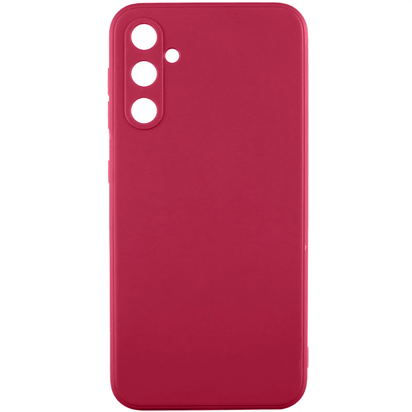 Силіконовий чохол Candy Full Camera для Samsung Galaxy A36 5G, Бордовий / Burgundy, TPU