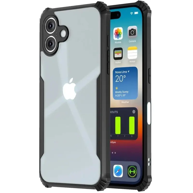 Etui TPU Anti Drop do Apple iPhone 16 (6.1"), Black, TPU