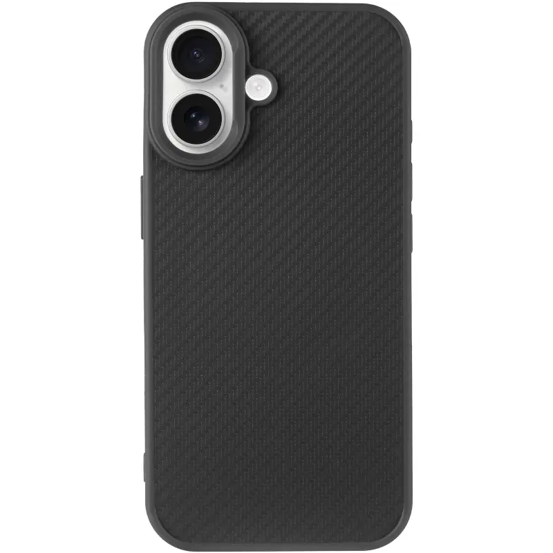 Case TPU Carbon Protective with Magsafe for Apple iPhone 17 (6.3"), Black 2, TPU