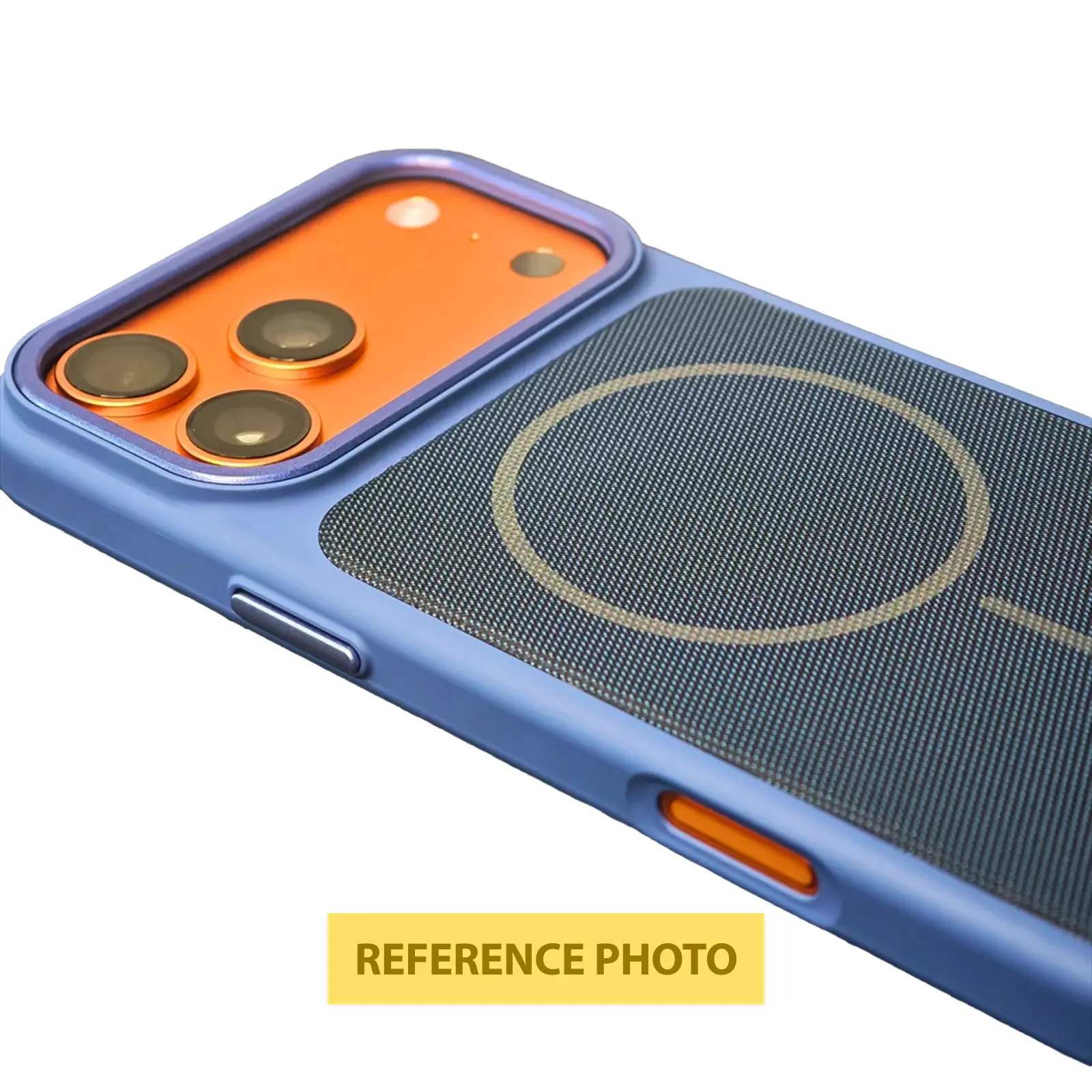 Etui TPU TechWoven Hybrid with MagSafe do Apple iPhone 16 Pro (6.3"), Blue 1, Tekstylny