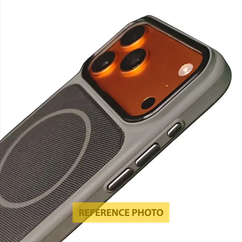 Etui TPU TechWoven Hybrid with MagSafe do Apple iPhone 17 (6.3"), Grey / Black 1, Tekstylny