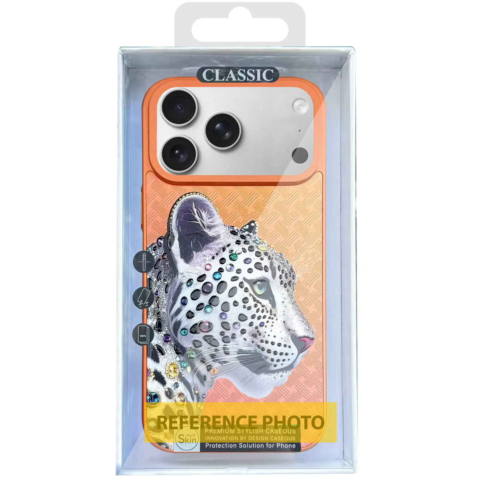 Etui TPU+PC Crystal Hunt with Magnetic Fit do Apple iPhone 16 (6.1"), Orange 1, TPU+PC