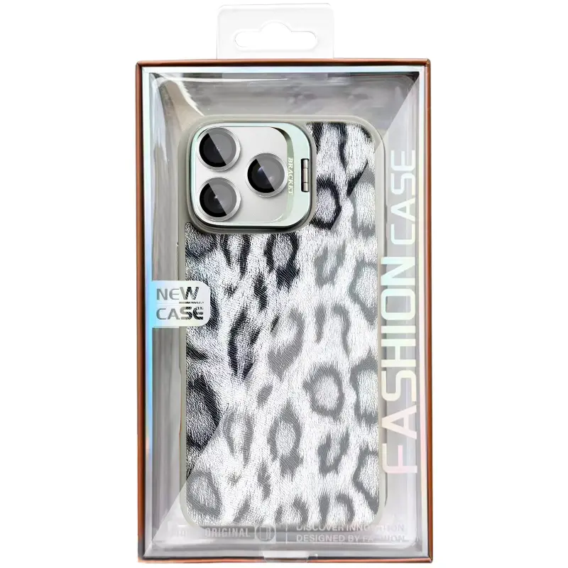 Etui TPU+PC Wild Leopard with Magnetic Fit and Lens do Apple iPhone 15 Pro Max (6.7"), Grey 2, TPU+PC