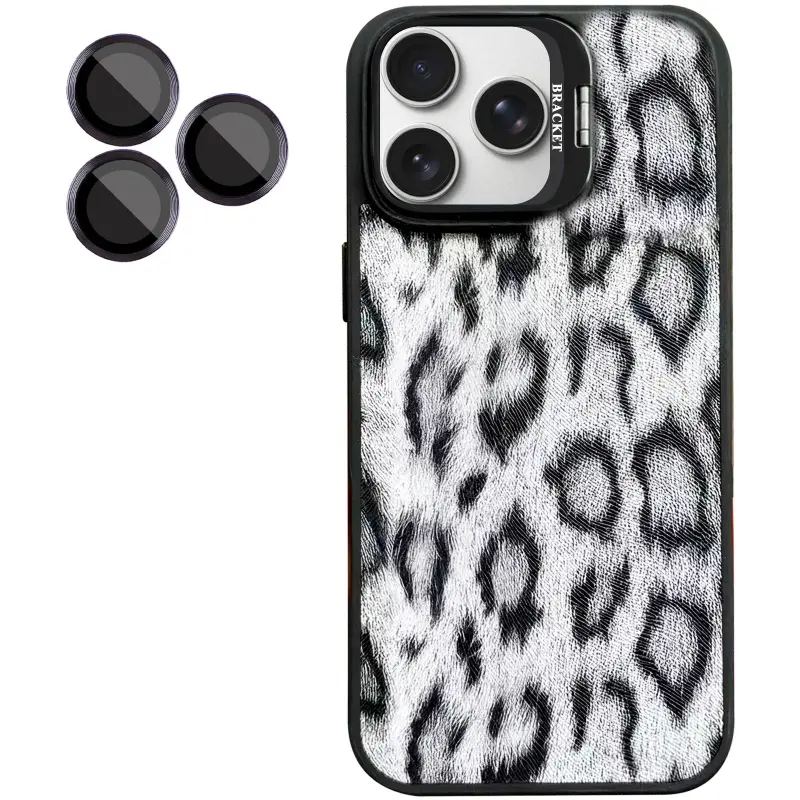 Etui TPU+PC Wild Leopard with MagSafe and Lens do Apple iPhone 16 Pro (6.3"), Black 2, TPU+PC