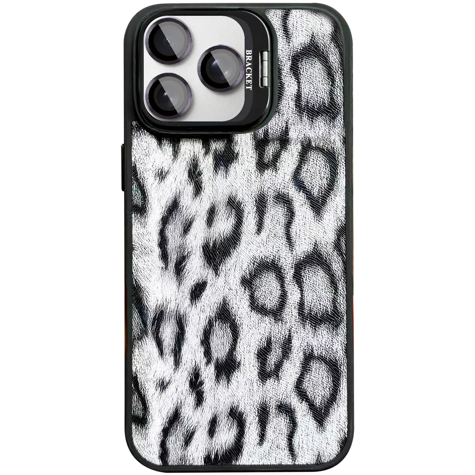 Etui TPU+PC Wild Leopard with MagSafe and Lens do Apple iPhone 16 Pro (6.3"), Black 3, TPU+PC