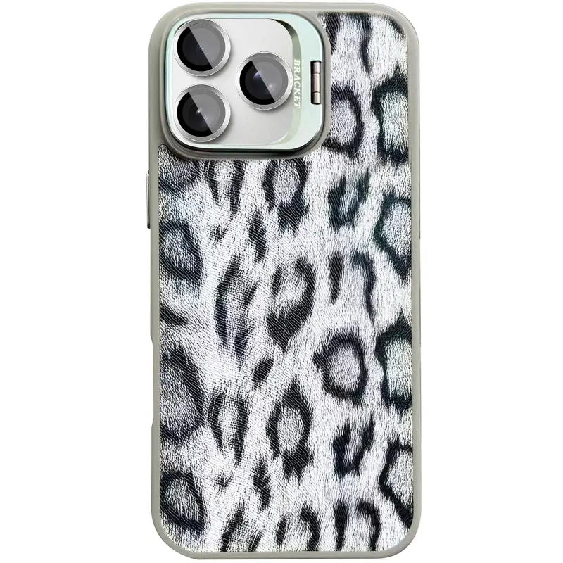 Etui TPU+PC Wild Leopard with MagSafe and Lens do Apple iPhone 16 Pro (6.3"), Grey 4, TPU+PC