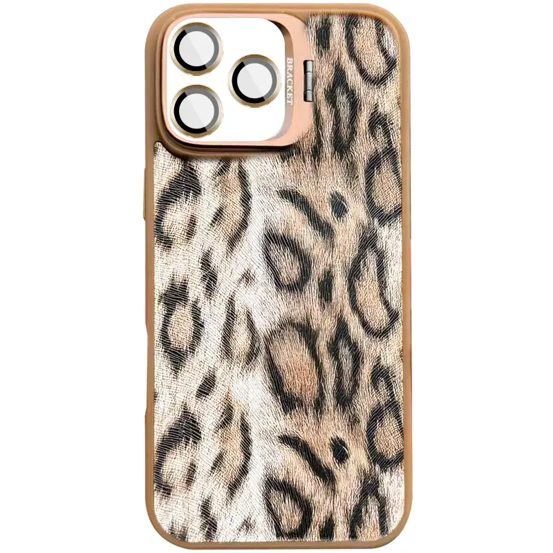 Etui TPU+PC Wild Leopard with MagSafe and Lens do Apple iPhone 16 Pro Max (6.9"), Brown, TPU+PC