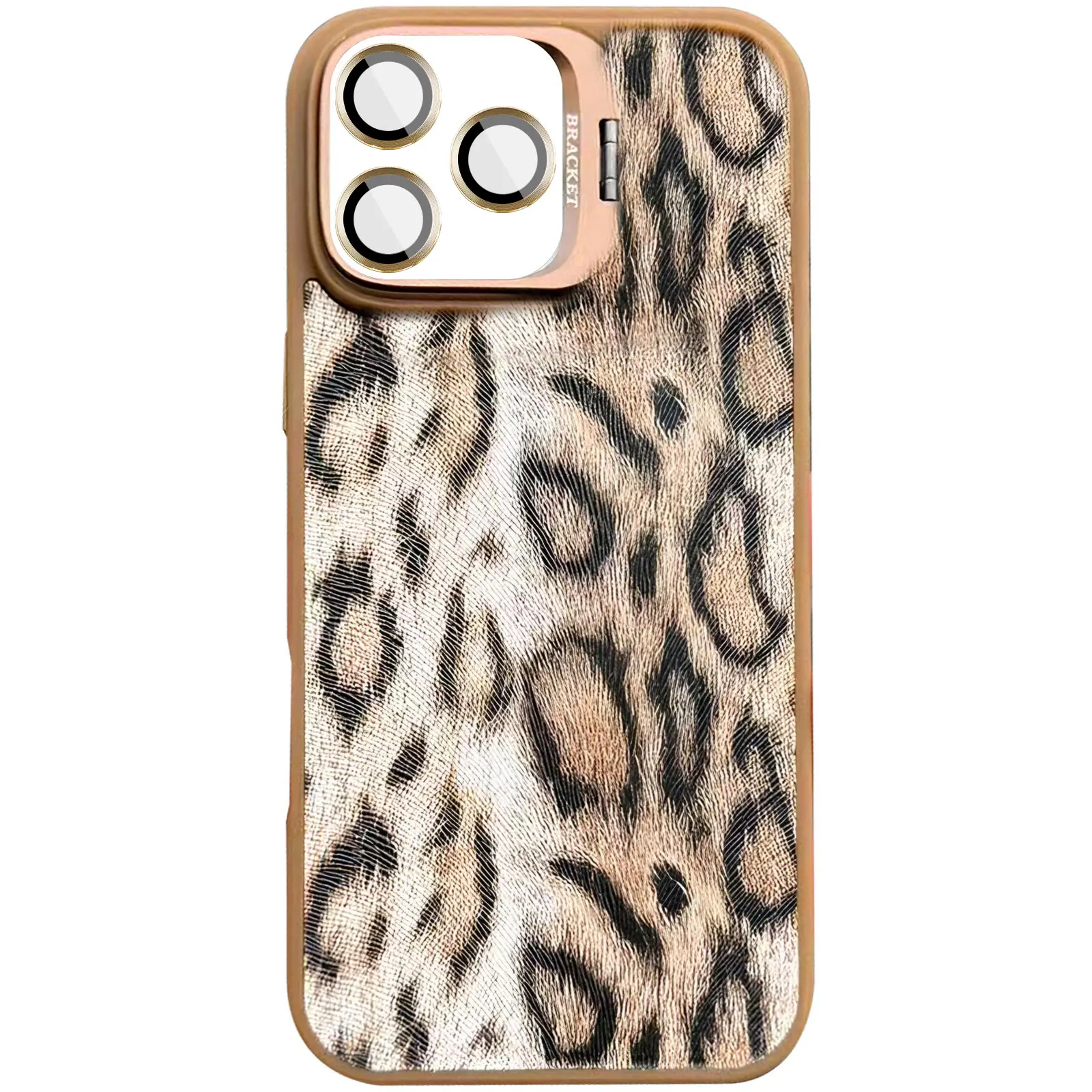 Etui TPU+PC Wild Leopard with MagSafe and Lens do Apple iPhone 16 Pro Max (6.9"), Brown, TPU+PC