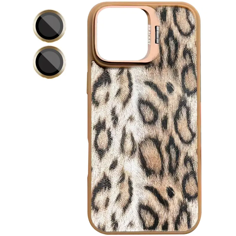Etui TPU+PC Wild Leopard with MagSafe and Lens do Apple iPhone 17 (6.3"), Brown 1, TPU+PC