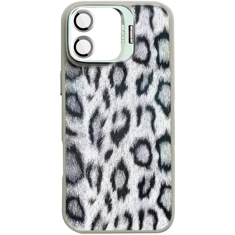 Etui TPU+PC Wild Leopard with MagSafe and Lens do Apple iPhone 17 (6.3"), Grey, TPU+PC