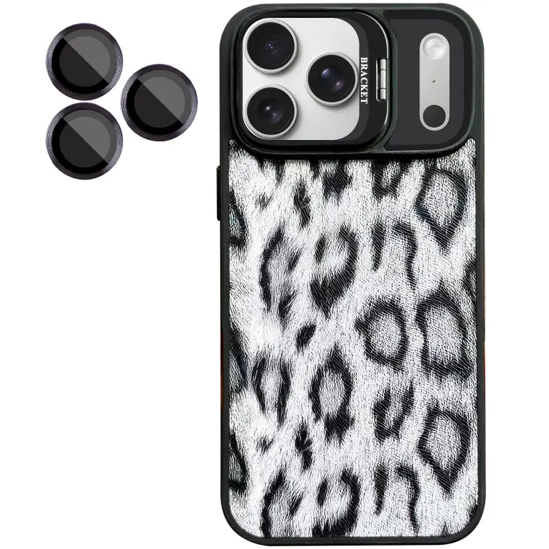 Etui TPU+PC Wild Leopard with MagSafe and Lens do Apple iPhone 17 Pro (6.3"), Black 2, TPU+PC