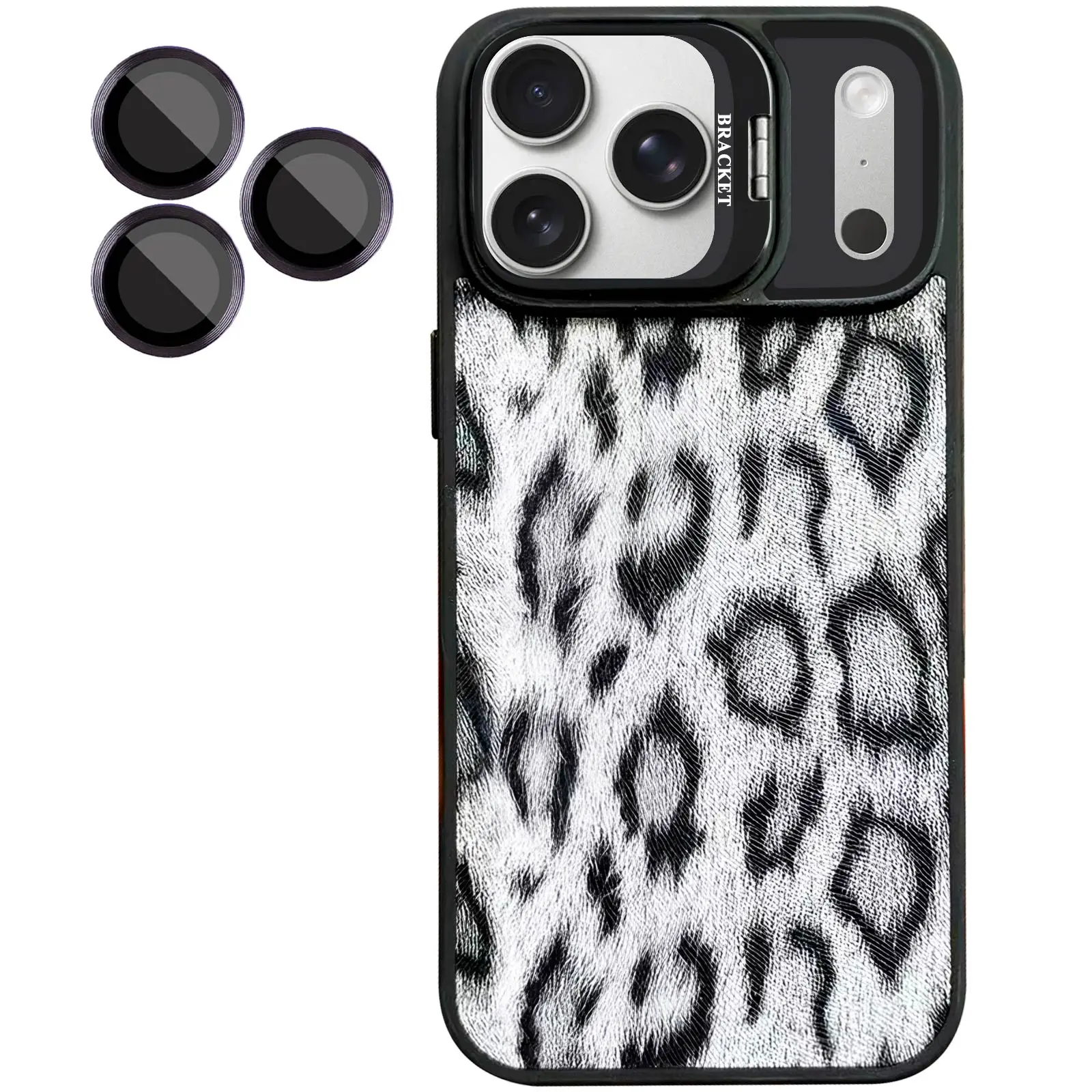 Etui TPU+PC Wild Leopard with MagSafe and Lens do Apple iPhone 17 Pro (6.3"), Black 2, TPU+PC