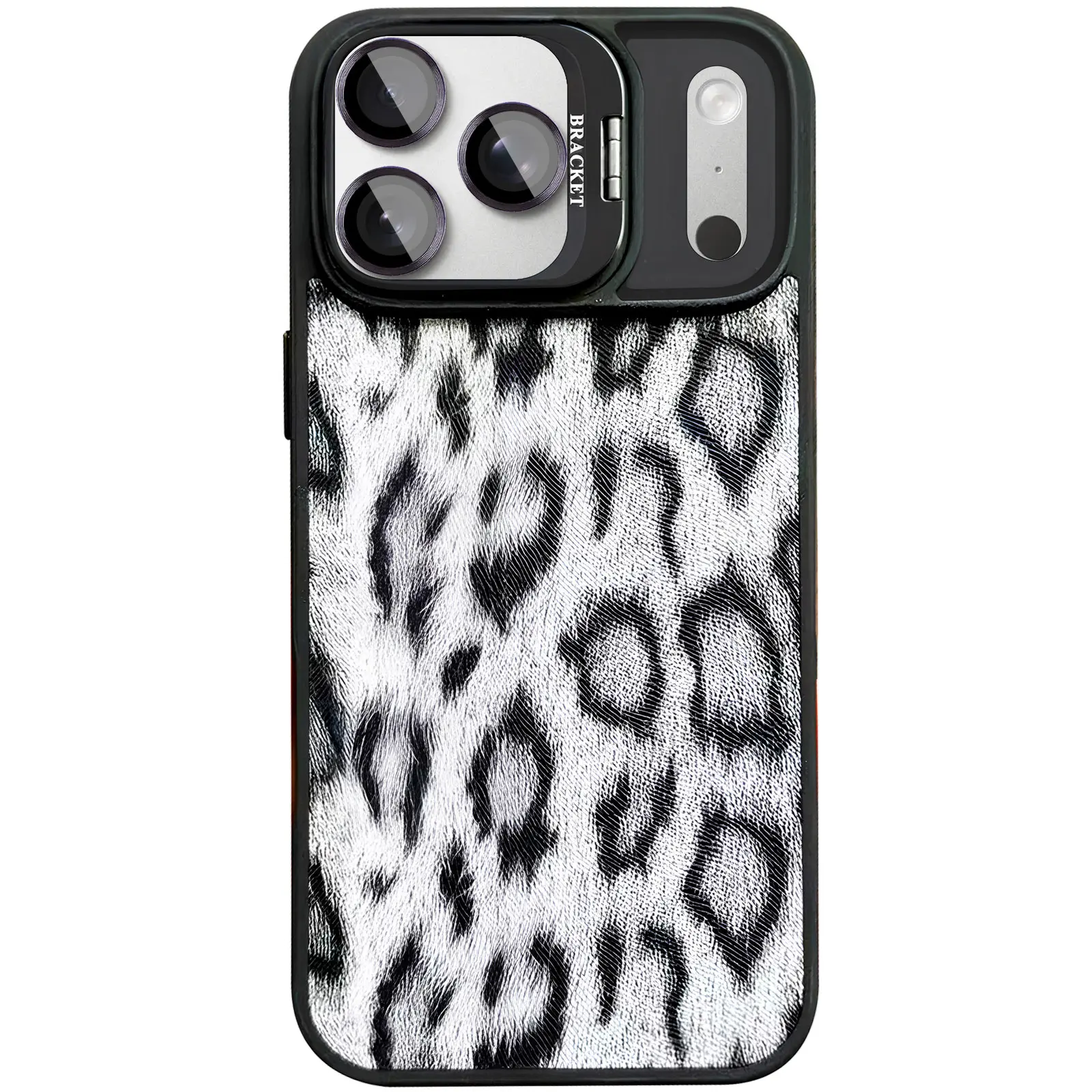 Etui TPU+PC Wild Leopard with MagSafe and Lens do Apple iPhone 17 Pro (6.3"), Black 3, TPU+PC