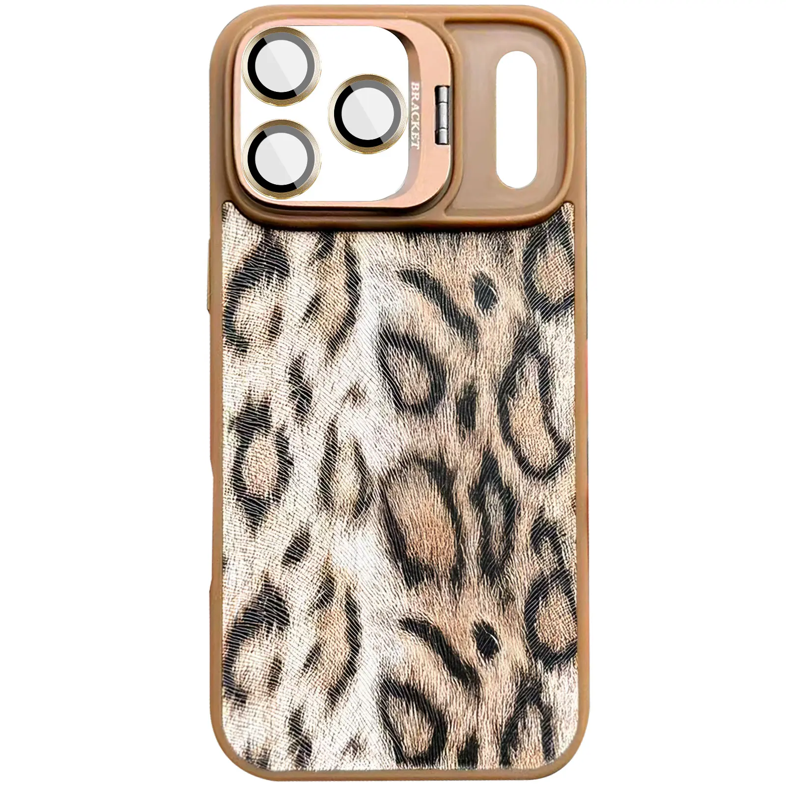 Etui TPU+PC Wild Leopard with MagSafe and Lens do Apple iPhone 17 Pro (6.3"), Brown, TPU+PC